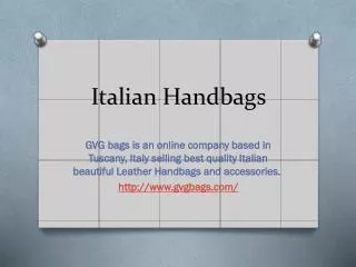 Italian Handbags