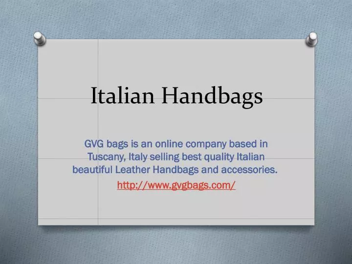 italian handbags