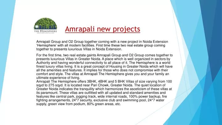 amrapali new projects