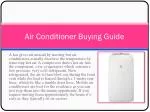 Air conditioner buying tips