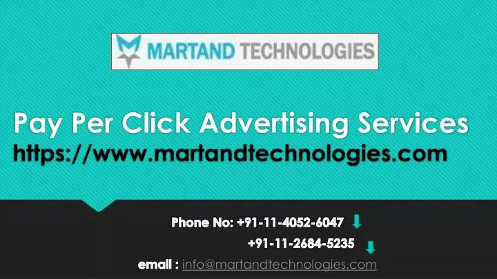 pay per click advertising services https www martandtechnologies com