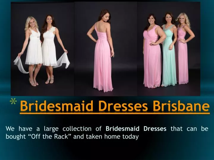bridesmaid dresses brisbane
