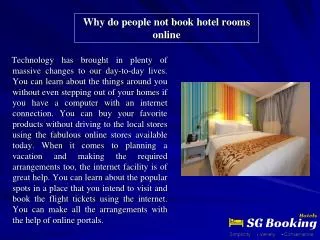 Why do people not book hotel rooms online