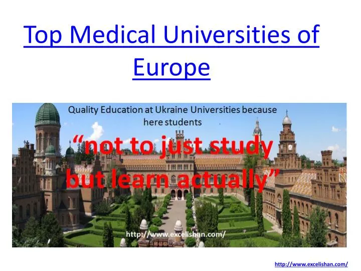 top medical universities of europe