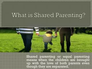 What is Shared Parenting?