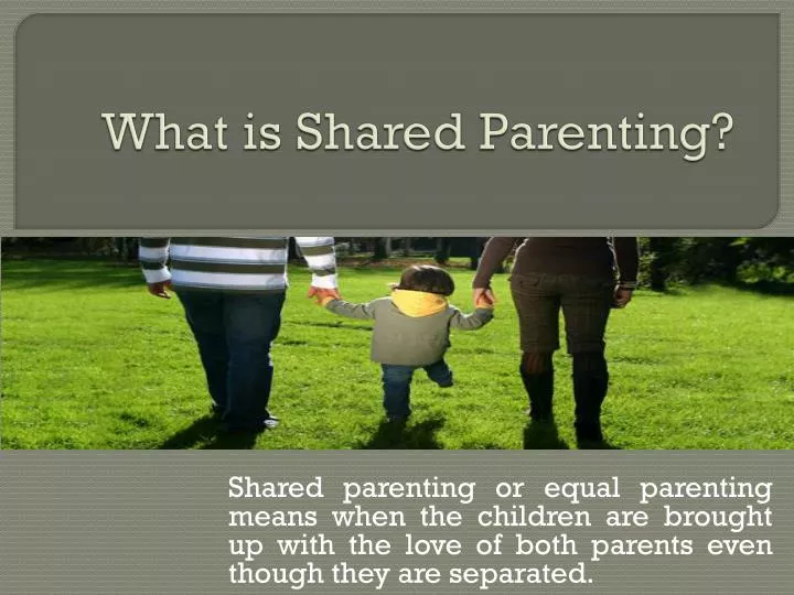 what is shared parenting