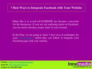 7 Best Ways to Integrate Facebook with Your Website