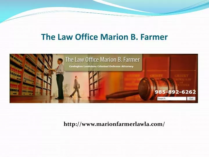 the law office marion b farmer