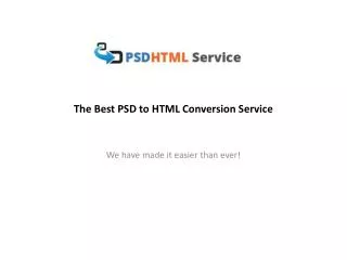 PSDHTML Service