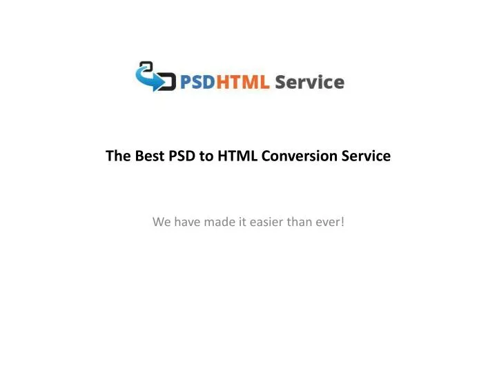 the best psd to html conversion service