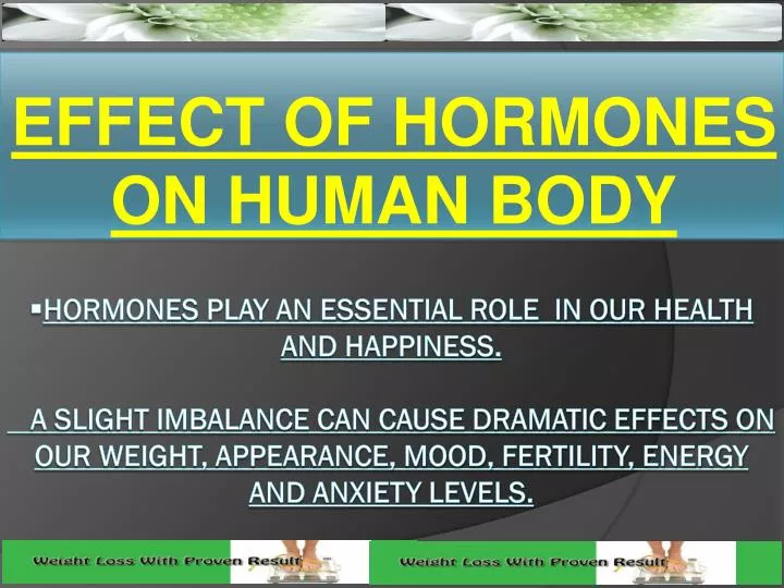 effect of hormones on human body