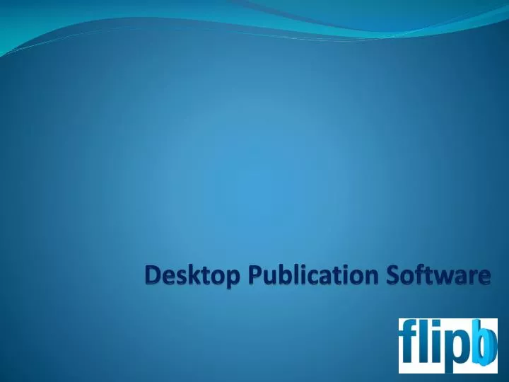 desktop publication software