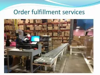 outsourced order fulfillment
