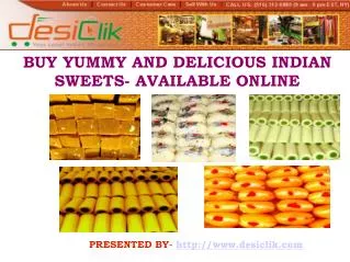 Buy Irresistible Indian Sweets Online