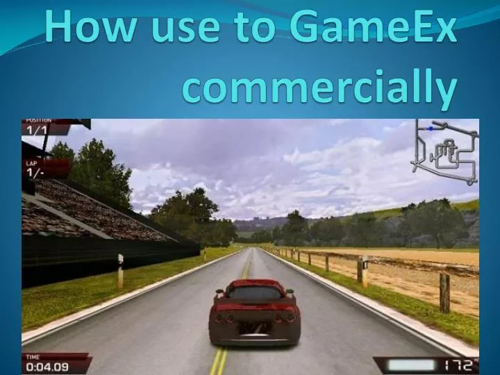 how use to gameex commercially