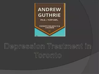 Depression Treatment in Toronto