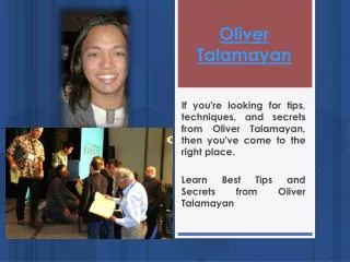 Oliver Talamayan Scam