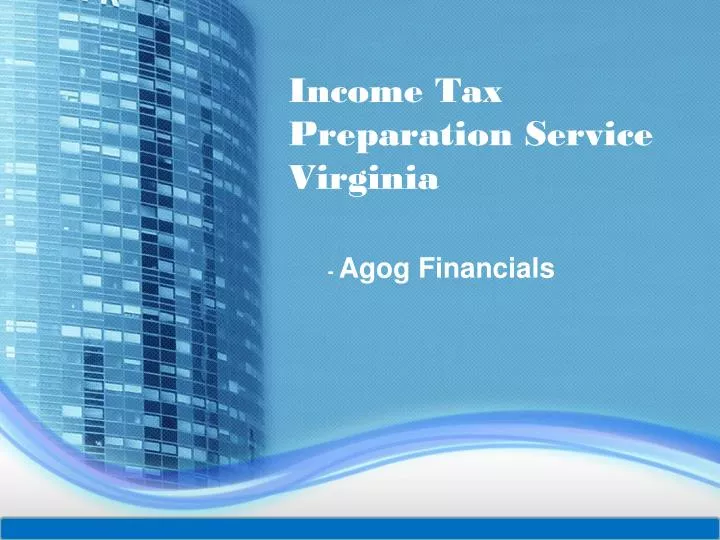 income tax preparation service virginia
