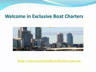 boat charters Perth