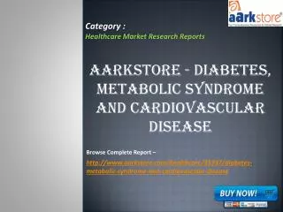 Aarkstore - Diabetes, Metabolic Syndrome and Cardiovascular