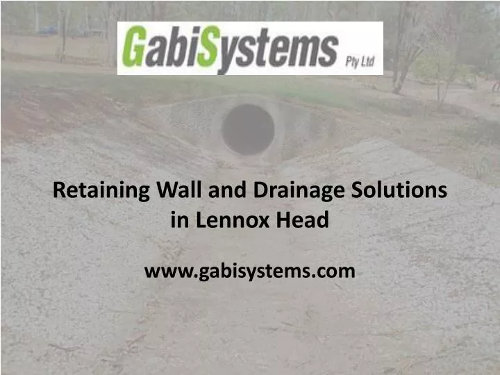 retaining wall and drainage solutions in lennox head