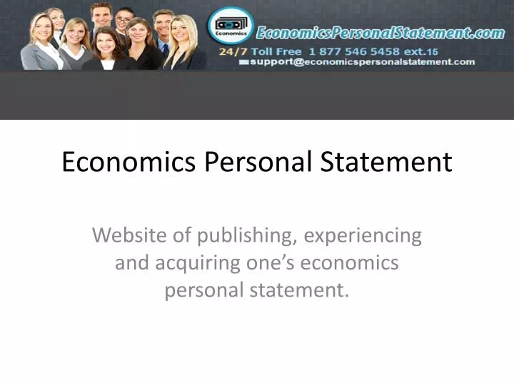 economics personal statement