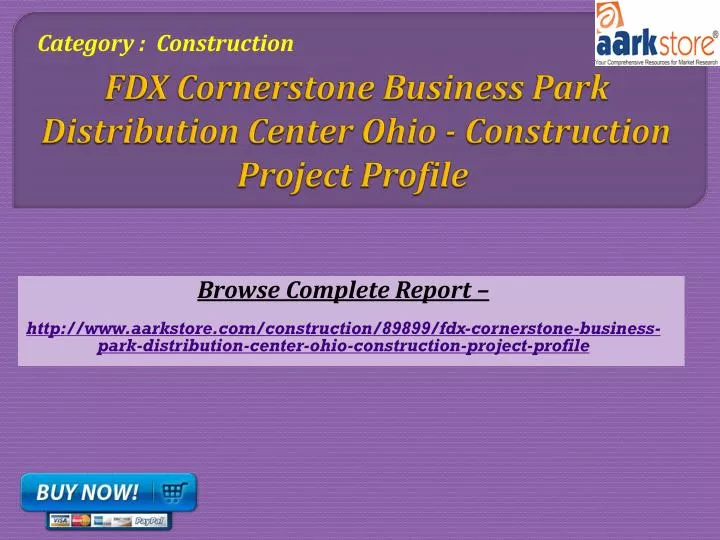 fdx cornerstone business park distribution center ohio construction project profile