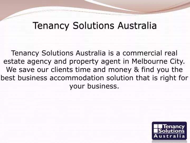 tenancy solutions australia