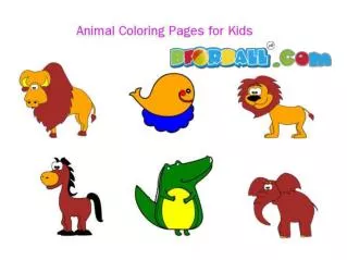Animals Coloring Pages for Kids - Bforball