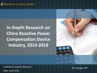 China Reactive Power Compensation Device Industry, 2014-2018