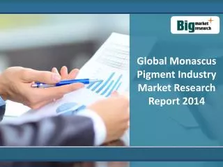 Global Monascus Pigment Industry Market Research Report: Tre