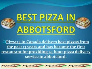 Best Pizza In Abbotsford