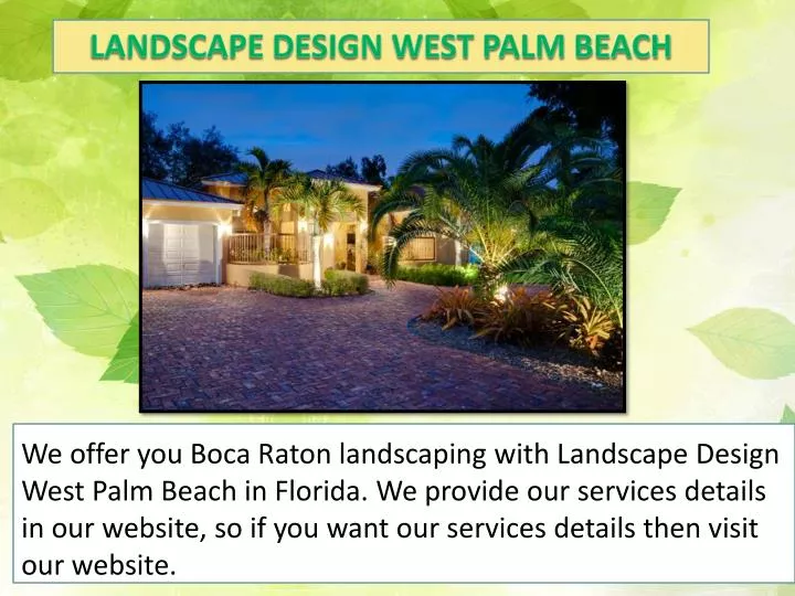 landscape design west palm beach