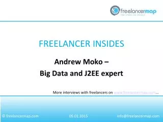Andrew Moko - Big Data and J2EE expert