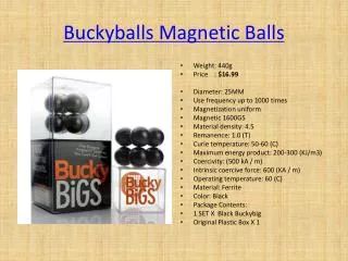 Buckyballs Magnetic Balls