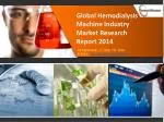 Global Hemodialysis Machine Market Size, Share, Trends 2014 - slide 1