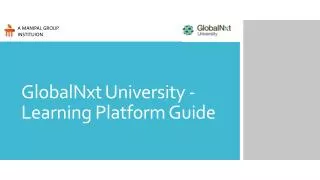 GlobalNxt University - Learning Platform Guide