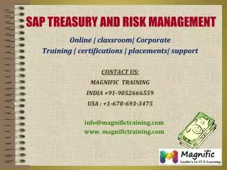 SAP TRM ONLINE TRAINING IN INDIA