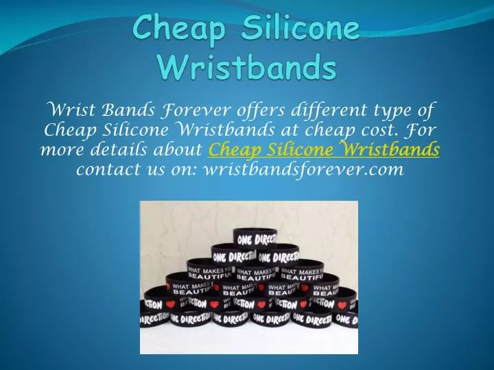 cheap silicone wristbands