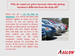 Why do rental car prices increase when the pickup location i