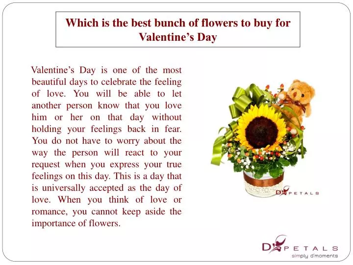 which is the best bunch of flowers to buy for valentine s day