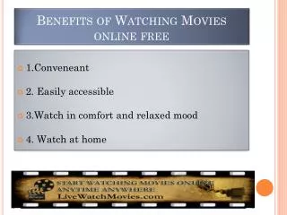 Benefits of Watching Movies Online Free