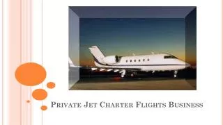Benefits of Hiring a Private Jet Charter