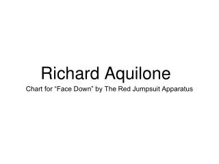 Richard Aquilone - Drum Chart for "Face Down" by The Red Ju