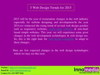 5 Web Design Trends for 2015