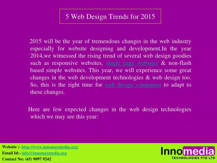 5 web design trends for 2015