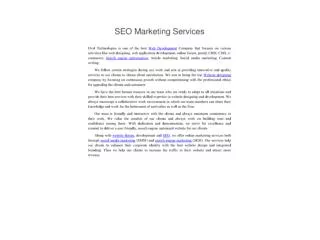 seo marketing services