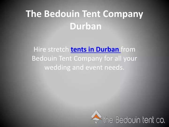 the bedouin tent company durban