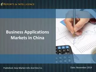 Business Applications Markets in China