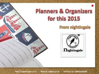 Planner and Organizers from Nightingale